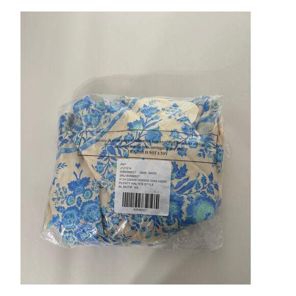 Anthropologie Plenty Tracy Reese Printed Halter Wide Leg Jumpsuit Womens XS New - Picture 12 of 12